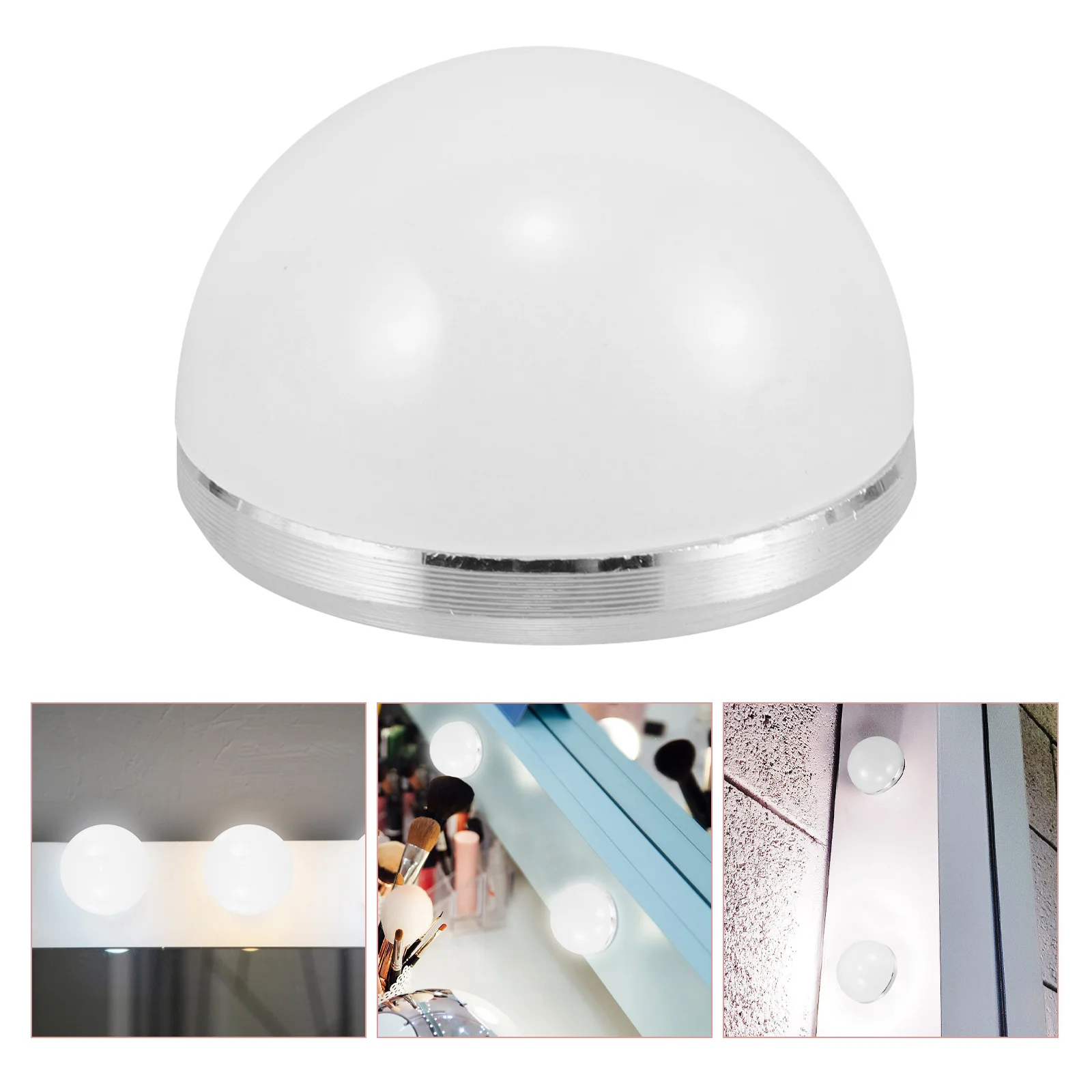 

10Pcs Hemispherical LED Lampshade Elegant Design Soft Lighting for Makeup Vanity Fixtures Versatile Use in Bedrooms Bathrooms