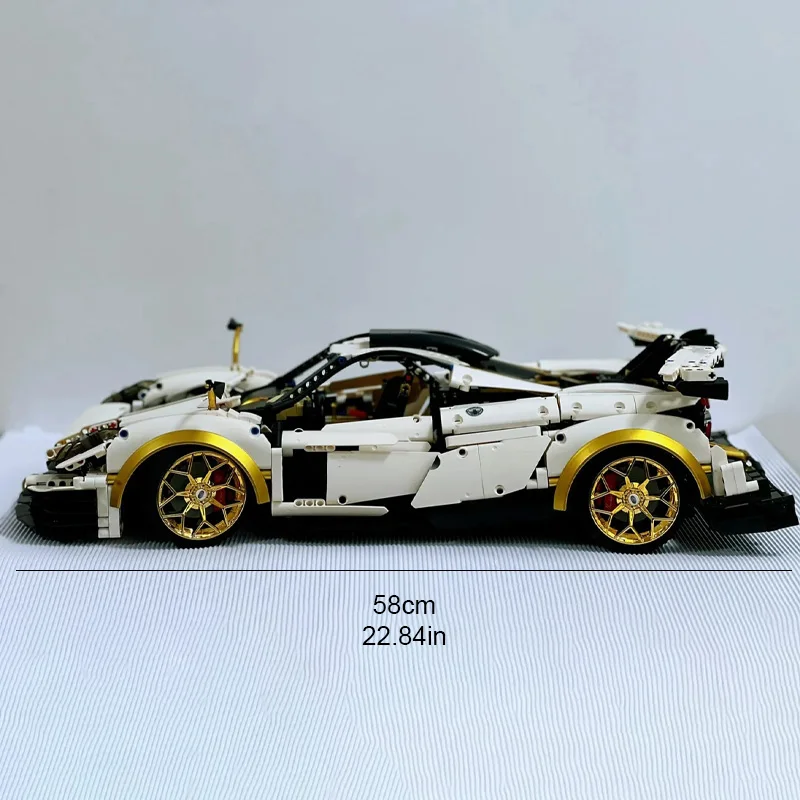 3428pcs Tech-Linked Mechanical Sports Car Building Blocks Set Small Particle Educational Toy Model for Learning