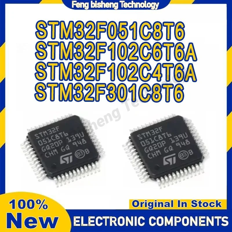 

STM32F102C4T6A STM32F102C6T6A STM32F051C8T6 STM32F301C8T6 STM32F102C4 STM32F102C6 STM32F051C8 STM32F301C8 STM IC MCU Chip LQFP48