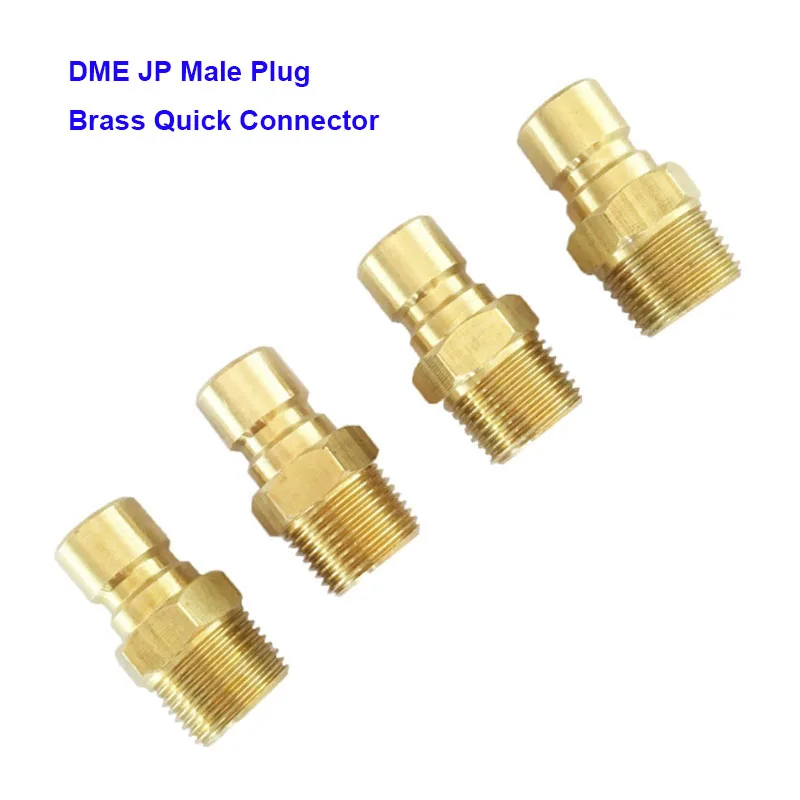 2Pcs 10Pcs JP NPT Male Brass Quick Connector Plug, Injection Mold Cooling Water Nozzle, Mold Cooling System Fitting Accessories