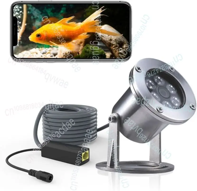 

Ip68 Waterproof HD 5MP Underwater Camera 304 Stainless Steel Aquarium Camera Swimming Pool POE CCTV IP Camera 4K Customizable