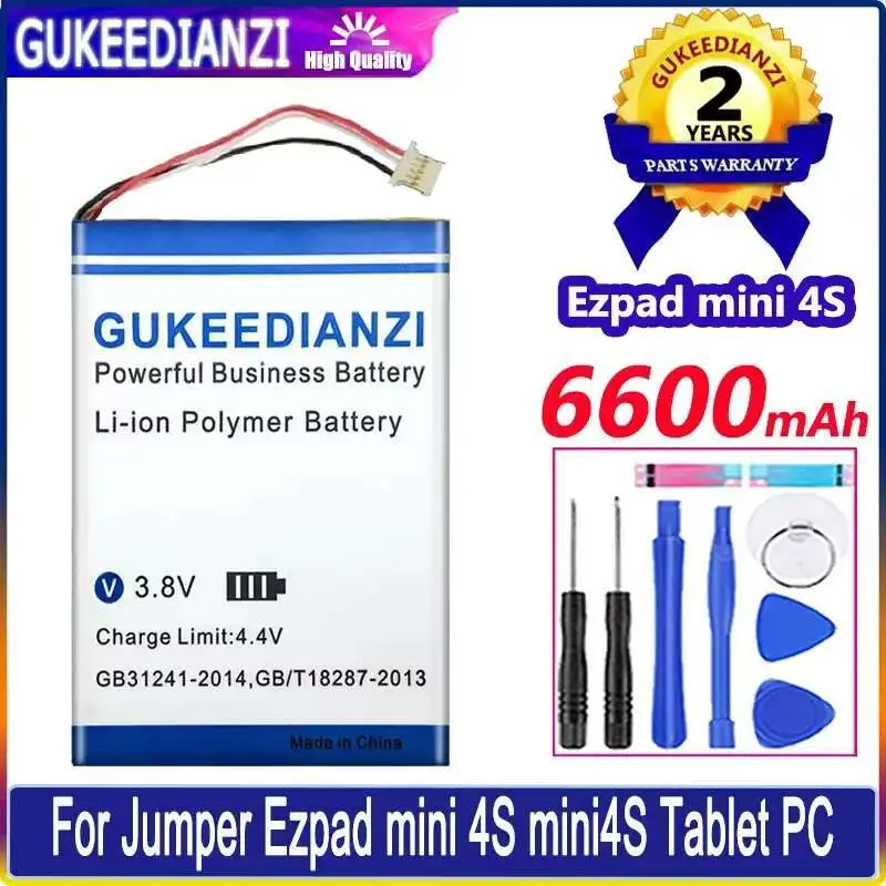 

Laptop Battery For Jumper Ezpad Mini 4S Mini4s Tablet PC 5-Wire Plug 6600Mah Reliable Power