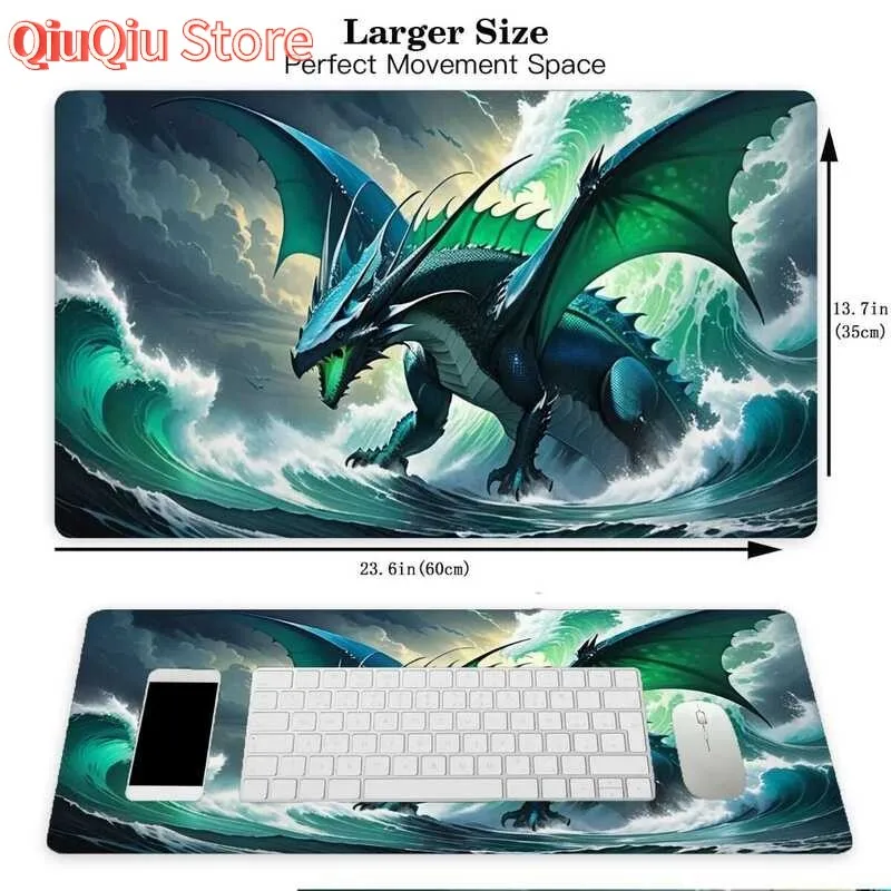 Epic Dragon Battle gaming mats MTG Playmat Green dragon pattern mouse pad TCG CCG enthusiasts' preferred magic card games pads