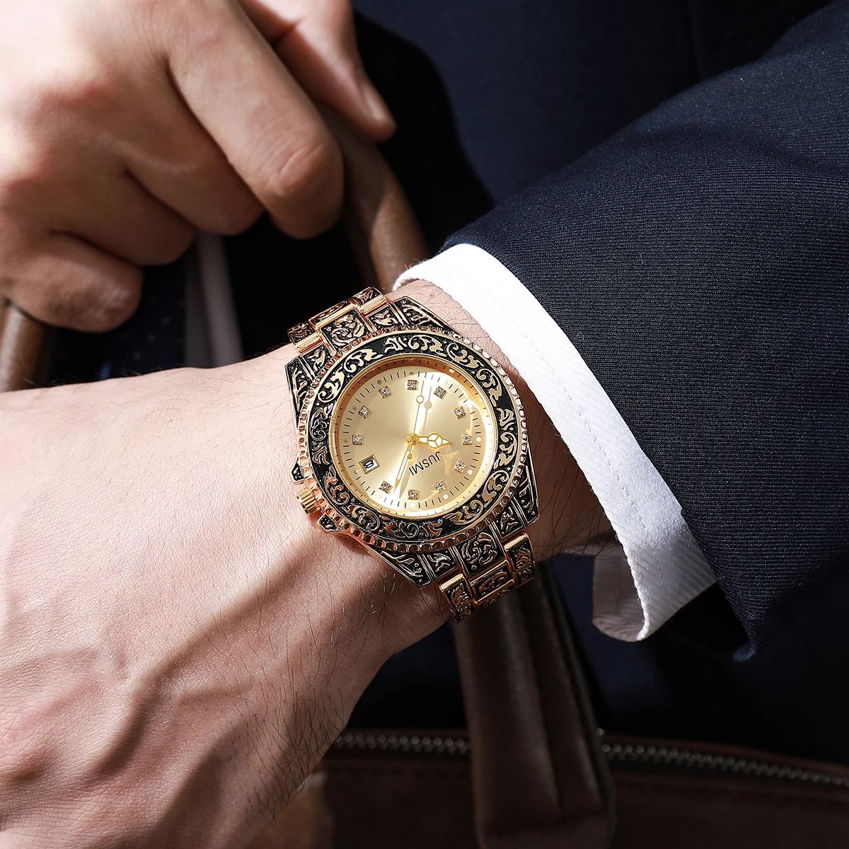 

Мужские механические часы, ретро и модные деловые кварцевые мужские часы, мужские наручные часы