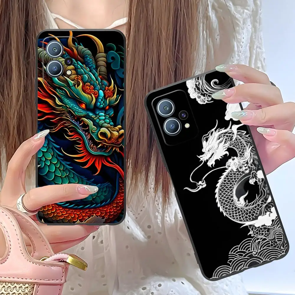 

Чехол для мобильного телефона East Orient Dragon для Huawei P60 P50 P40 P30 P20 P10 P9 P8 Pro Lite Plus, черный роскошный чехол Pretty