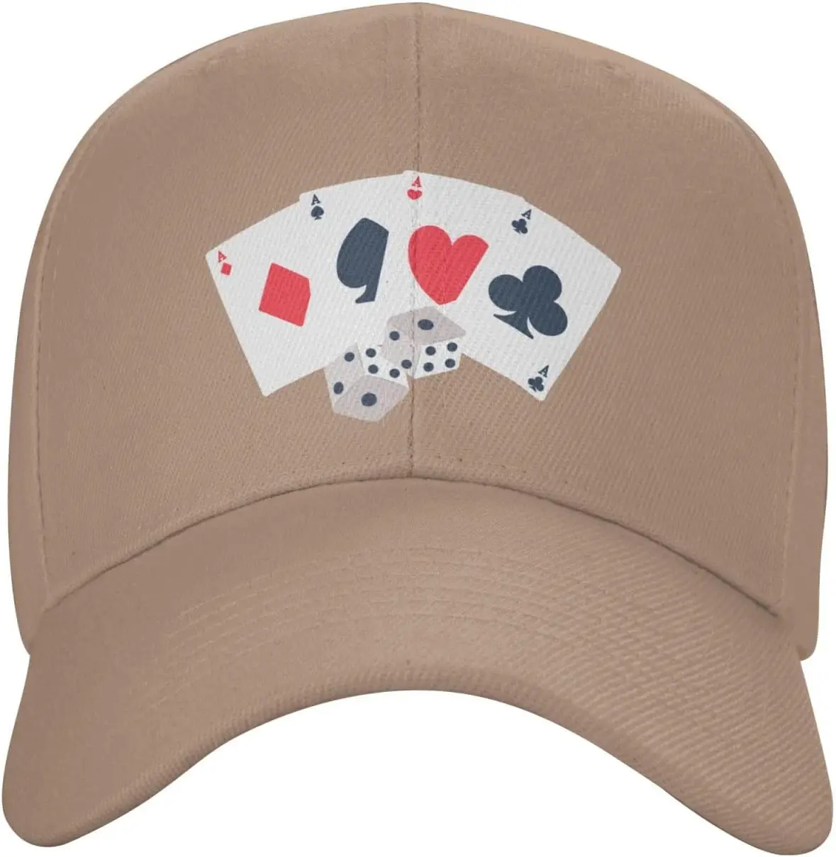 

Игральные карты и игральные кости на тему покера, шляпа дальнобойщика, повседневная бейсболка из полиэстера и сетки для взрослых, унисекс