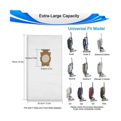 10PCS Dust Bags for Kirby Sentria Vacuum Cleaner G7E/G10/G10E/G5/G6/KY10/MK2/MK3 205811, 205814 Vacuum Garbage Bag