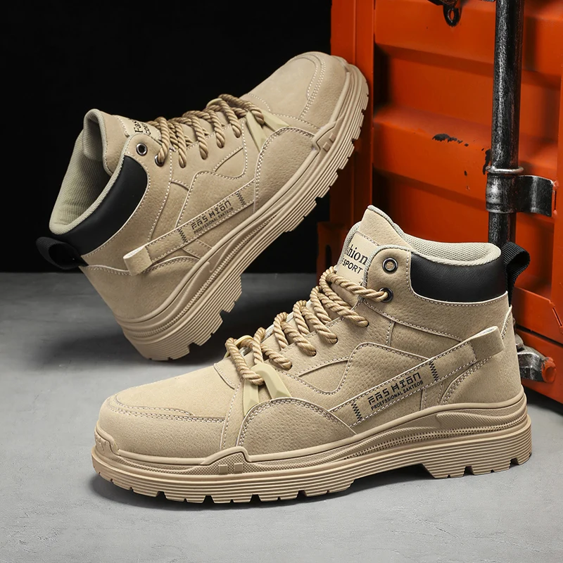 

Мужская обувь, туфли-карго на толстой подошве, модная студенческая обувь, повседневная мотоциклетная мужская обувь