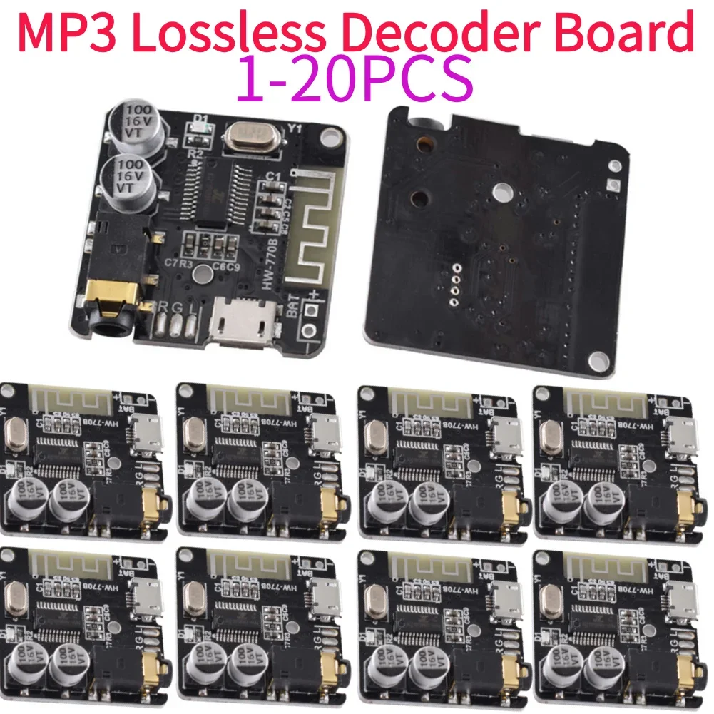 1-20Pcs VHM314 Audio Receiver Board Bluetooth 4.1/5.0 3.7-5V MP3 Decoder Board Wireless WiFi Stereo Music Module Audio Aux Micro