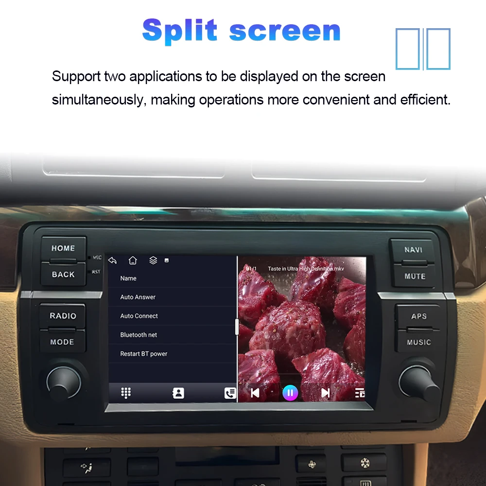 Drahtlose CarPlay Auto Radio Multimedia Video Player Navigation GPS Android Auto für BMW 3er E46 1999-2005 Head Unit Wifi – Detail 9