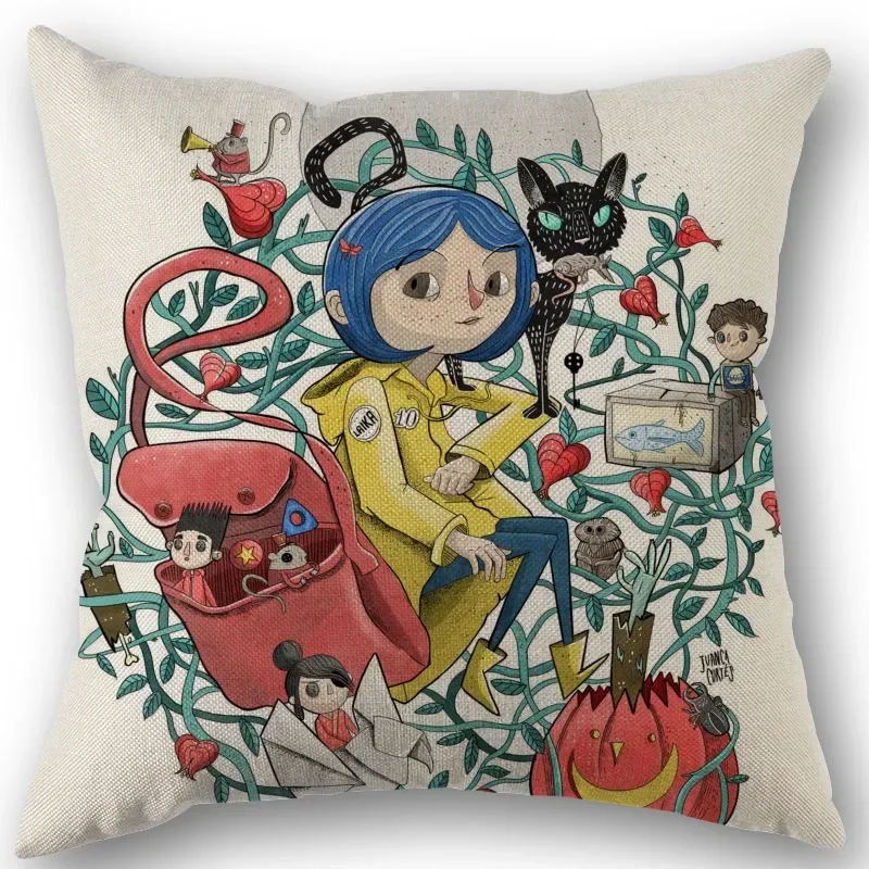 CORALINE-funda de almohada de algodón, para el hogar cubierta decorativa, boda, 45x45cm