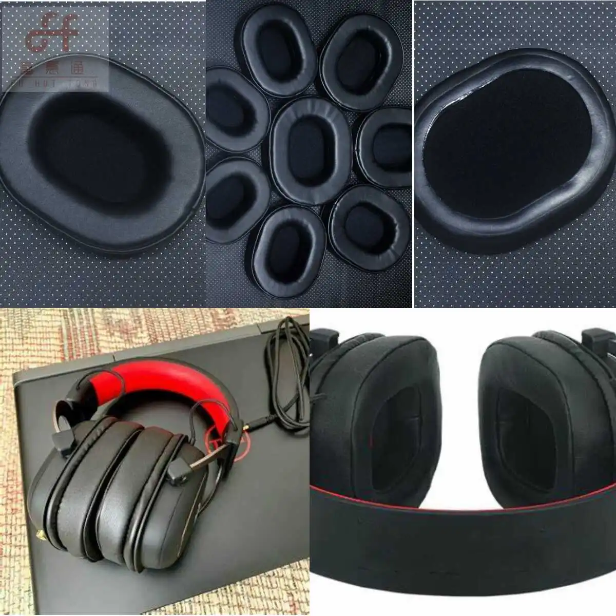 Thick Foam Ear Pads Cushion For Redragon Zeus H510 Gaming Headset