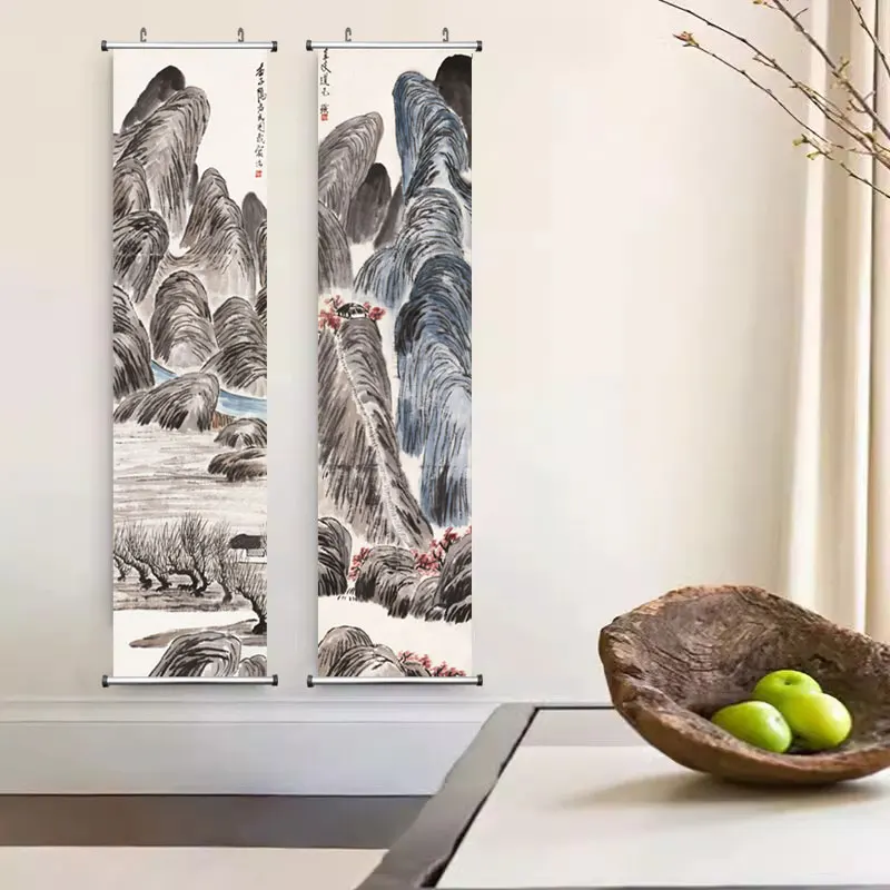 Zen Abstract Traditional Chinese Style Qi Baishi Wall Art Canvas Painting Poster Picture Print For Office Living Room Home Décor