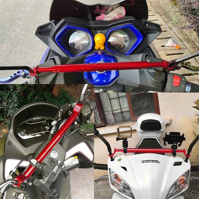 Universal Multifunction Motorcycle Balance Bar Modified Aluminum Alloy Extension Handlebar Headlamp Bracket Moto Accessories image 3