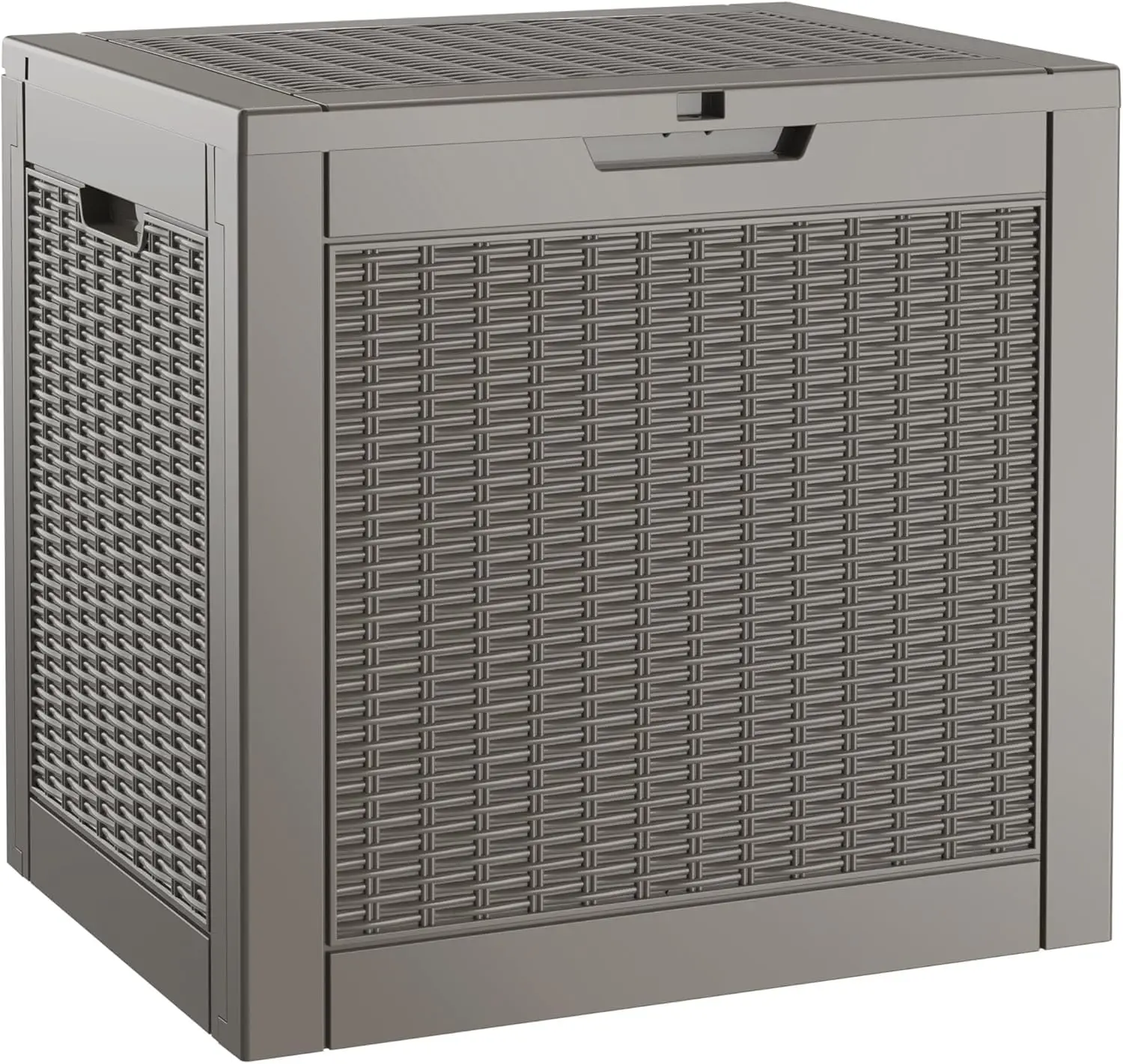 31 Gallon Outdoor Storage Box with Lockable Lid for Patio, Garden Tools, Pool Accessories, Package Delivery