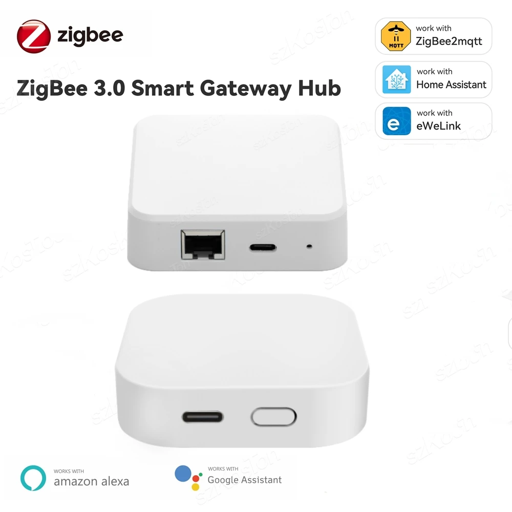 Zigbee Gateway Hub Smart Home Wireless Wired Bridge eWeLink App Remote Control Automation Device Works with Alexa Google