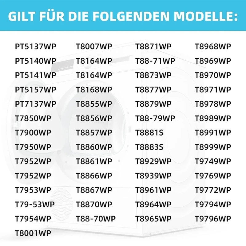 Thích hợp cho Miele9499230 PT5140WP T7850WP T7900WP T8007WP T8883S T9749WP Máy sấy bơm nhiệt Máy sấy bay hơi Bộ lọc bọt biển