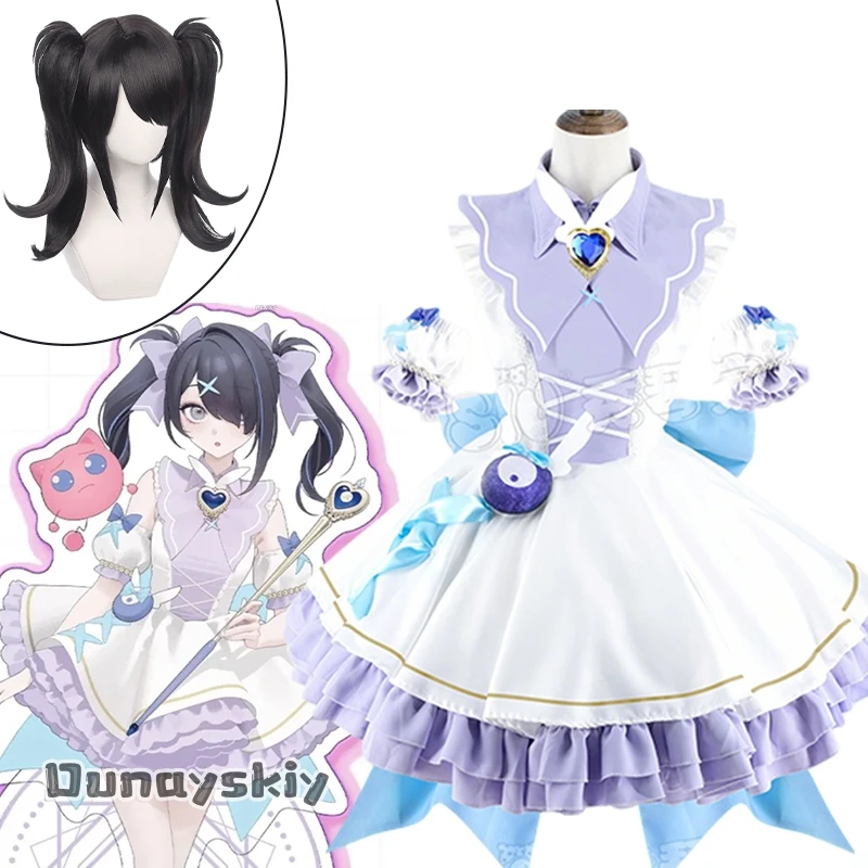 

Anime KAngel Rain Ame NEEDY GIRL OVERDOSE Cosplay Costume Sweet princess Lolita Dress Full Set Halloween Women Lolita Uniform