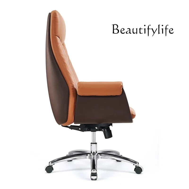 

High-end boss swivel chair Modern simple home office Business lift office recliner