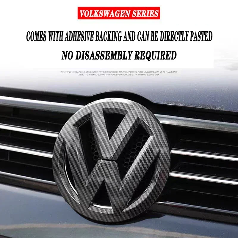 Car Logo Front Grille Rear Trunk Decoration Sticker Accessories For Volkswagen GTI Golf 6 7 8 Polo VW CC Passat Tiguan T-ROC