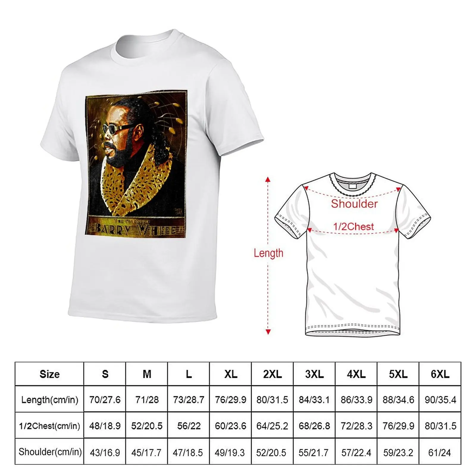 Barry White Tribute D-2b CP T-Shirt man t shirt summer t shirt man cotton T-Shirt