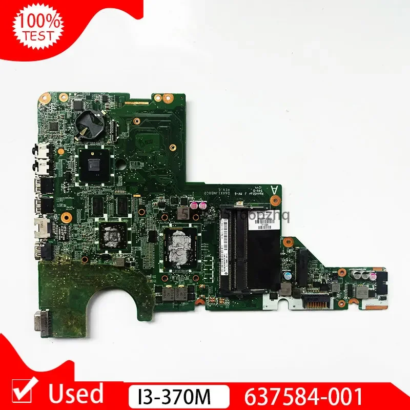 

Used 637584-001 DAAX1JMB8C0 For HP Pavilion G42 CQ42 G62 CQ62 Laptop Motherboard I3-370M CPU HM55 HD6370M