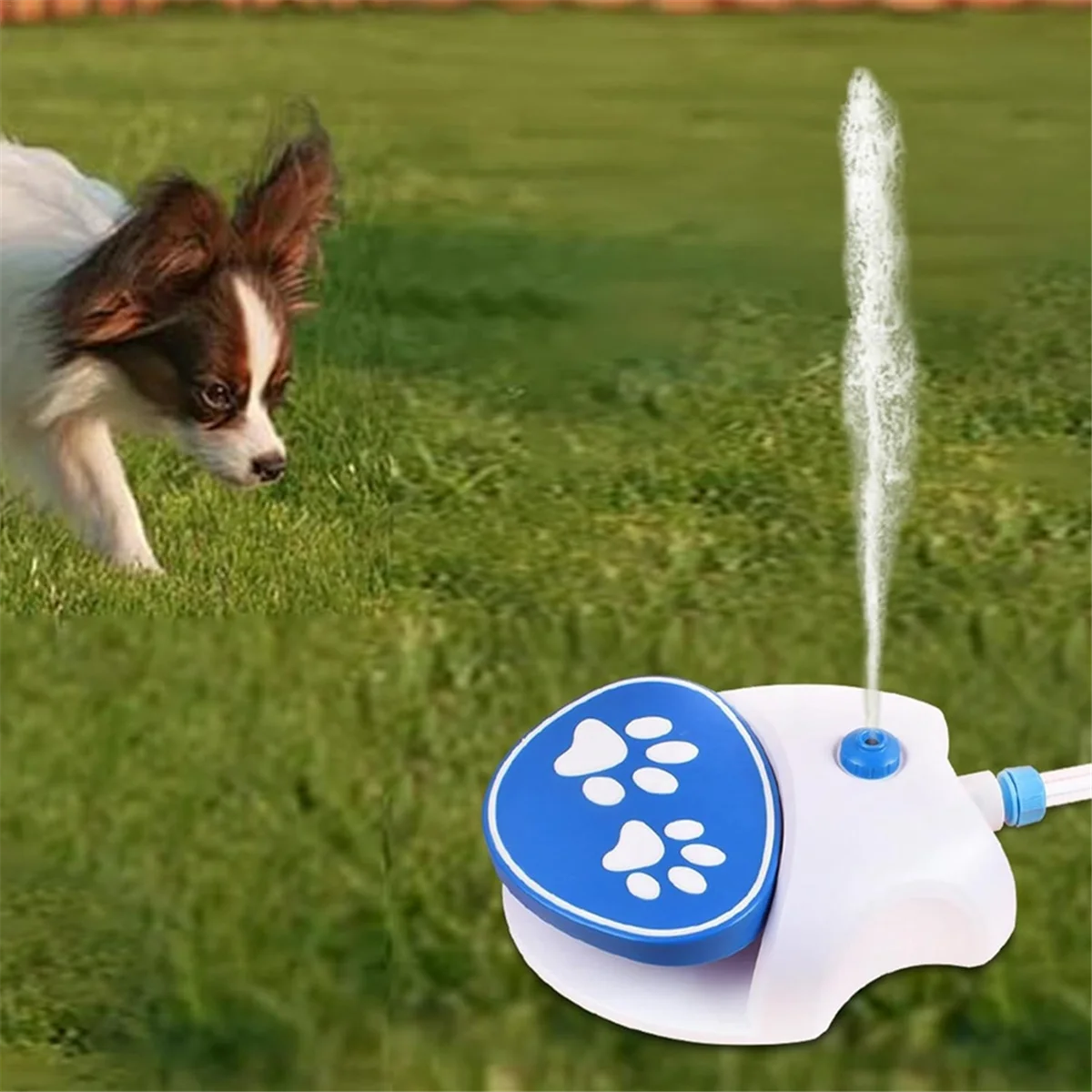 

B18B Dog Water Fountain Step on,Easy Activated Dog Water Fountain - Dog Water Toy Drinking Sprinkler