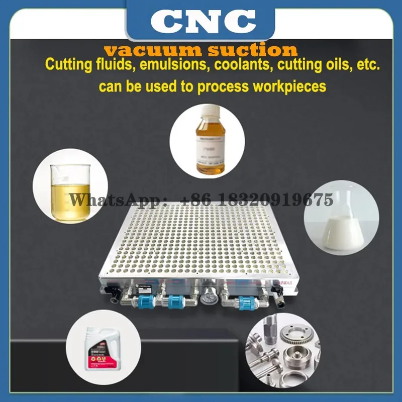 CNC マシニング センター真空吸引カップ工業用シールレス真空ポンプ多孔質強力な吸着プラットフォーム フライス盤