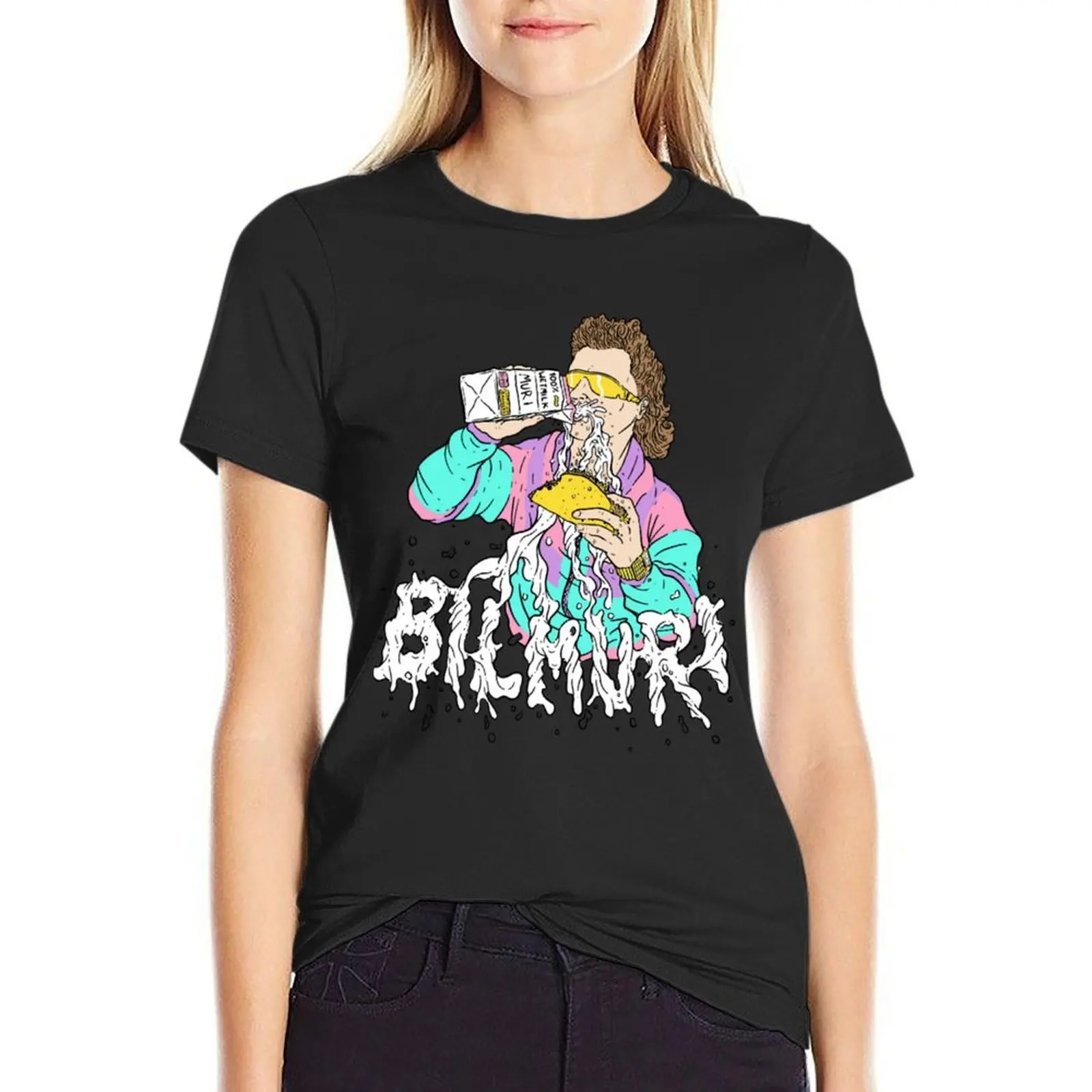 

Bilmuri Merch Wet Milk T-Shirt female summer top vintage anime clothes funny t shirts for Women