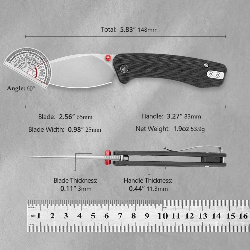 TRIVISA Pocket Folding Koala-BG Knife High Quality N690 Blade G10 Handle with Clip Camping Outdoor Fishing Hiking Tools for Gift - view 2