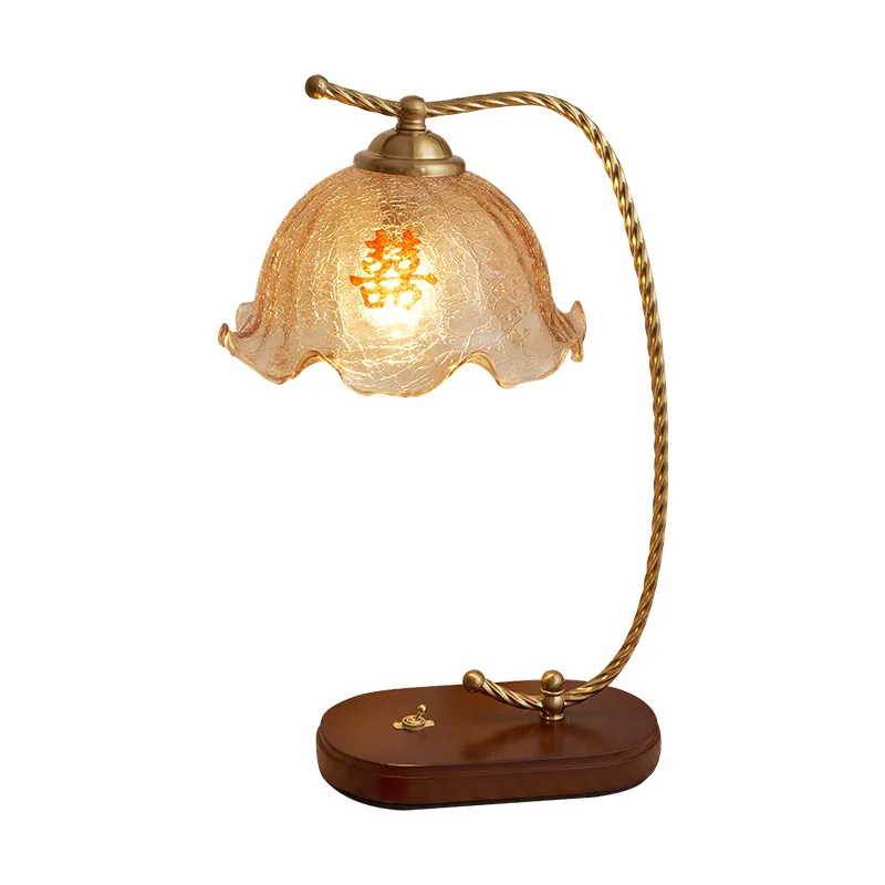 Bedroom bedside lamp bedside table master bedroom advanced wedding lamp