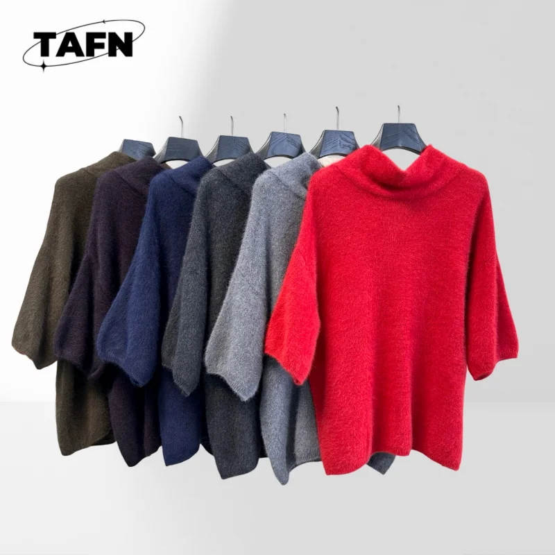 

Classic Wool Sweater for Women, Simple & Elegant Design for Winter Wear Soft and Comfortable Fuzzy Knit Sweater for Women AI1572