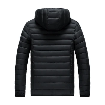 8XL Men New Autumn Winter Warm Waterproof Parkas Jacket Coat Mens Hooded Casual Outwear Detachable Hat Outfits Parkas Coat Male 3