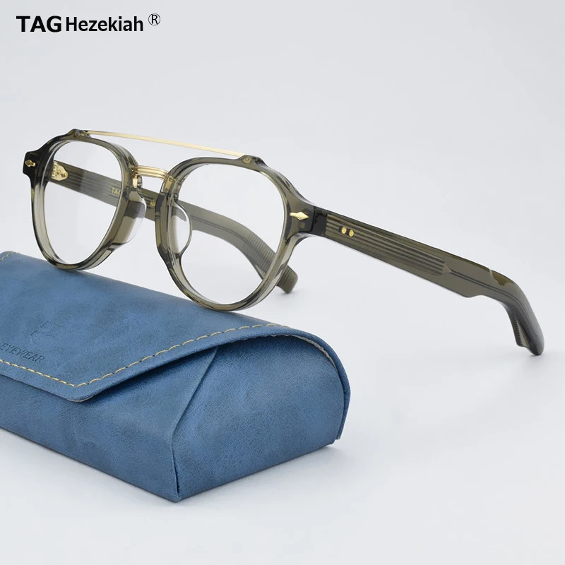 

TAG Hezekiah glasses frame Retro men women JMM68RX vintage Eyeglasses designer brand optical Myopia reading prescription Eyewear