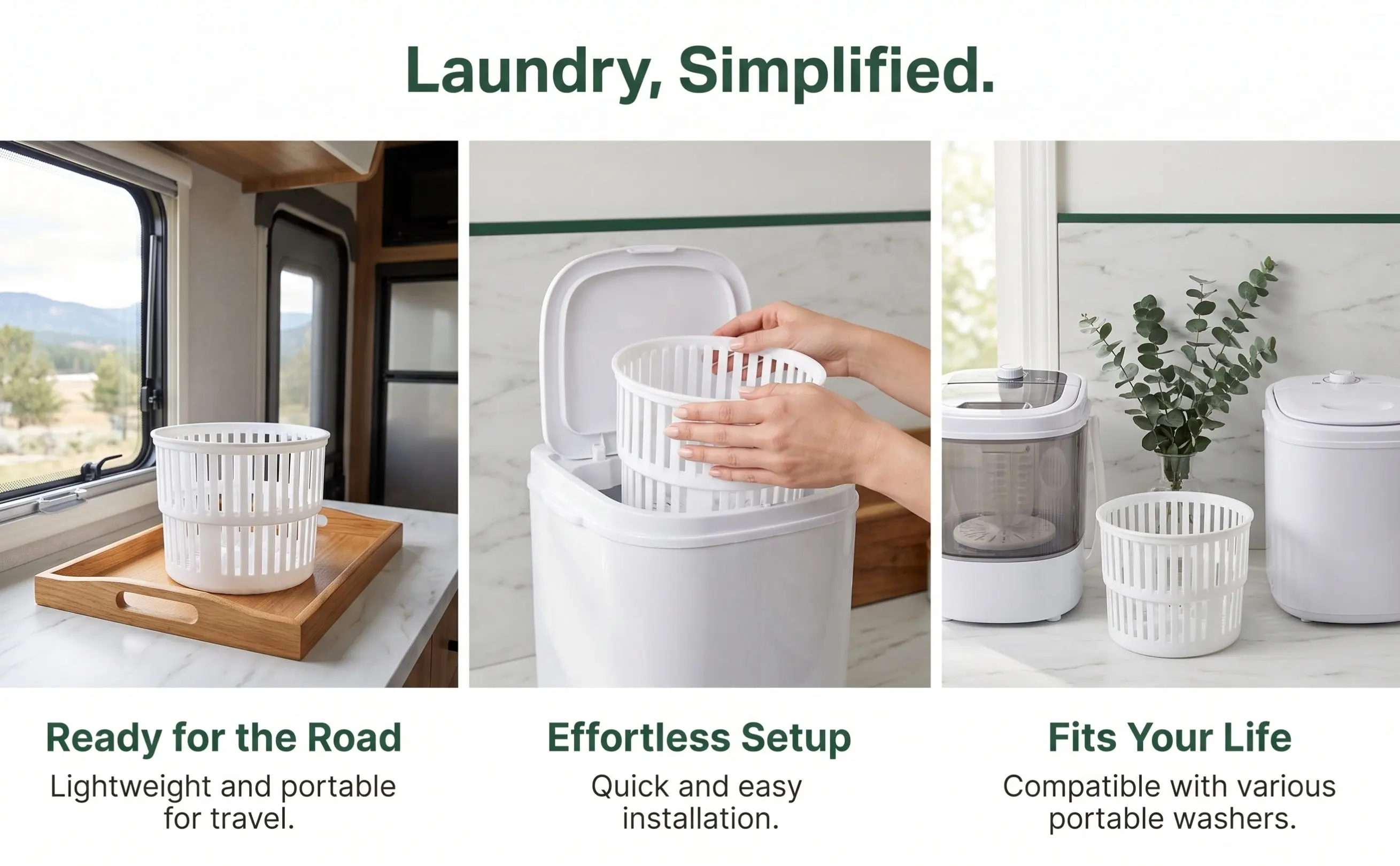 Collapsible Mini Washer Basket Foldable Plastic Spin Dryer Replacement Portable Laundry Machine Accessory Small Washer Spin
