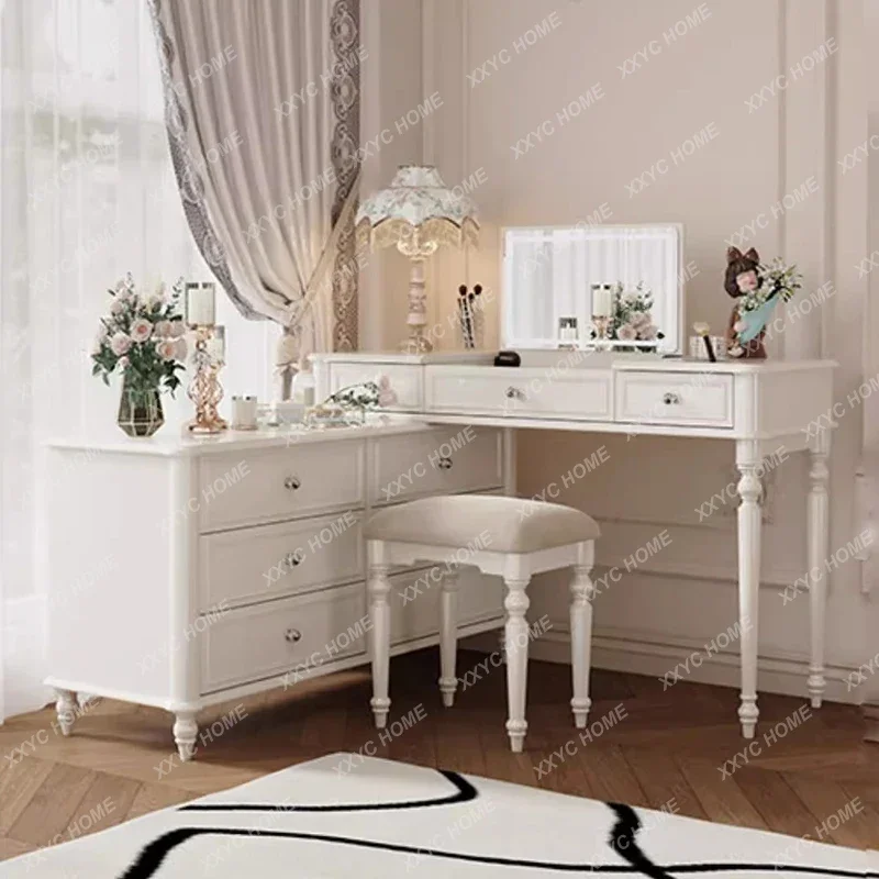 Trendy Dressing Table Artistic Aesthetic Luxury Nordic Dressing Table Classic Premium Meuble De Chambre Bedroom Furniture