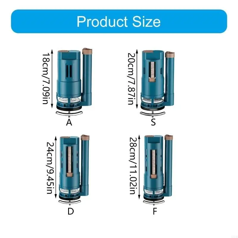 4xfd مزدوج الضغط على زر صمامات الصرف المرحاض بديل تقسيم صمامات الصرف مرحاض اثنين #6