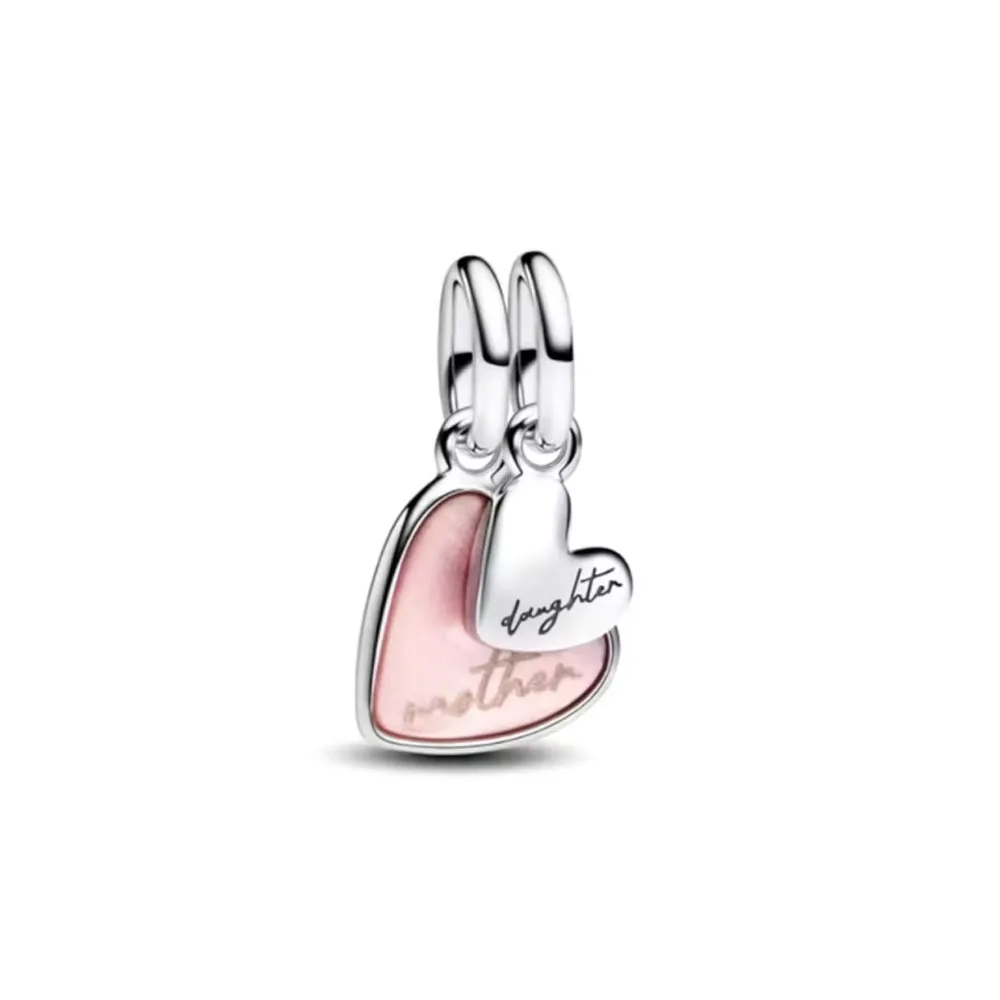 جديد 925 الفضة فراشة عنصر وقوف السيارات الثلاثي هالة قلوب سحر قلادة ، صالح الأصلي الأوروبي المرأة سوار DIY مجوهرات #4