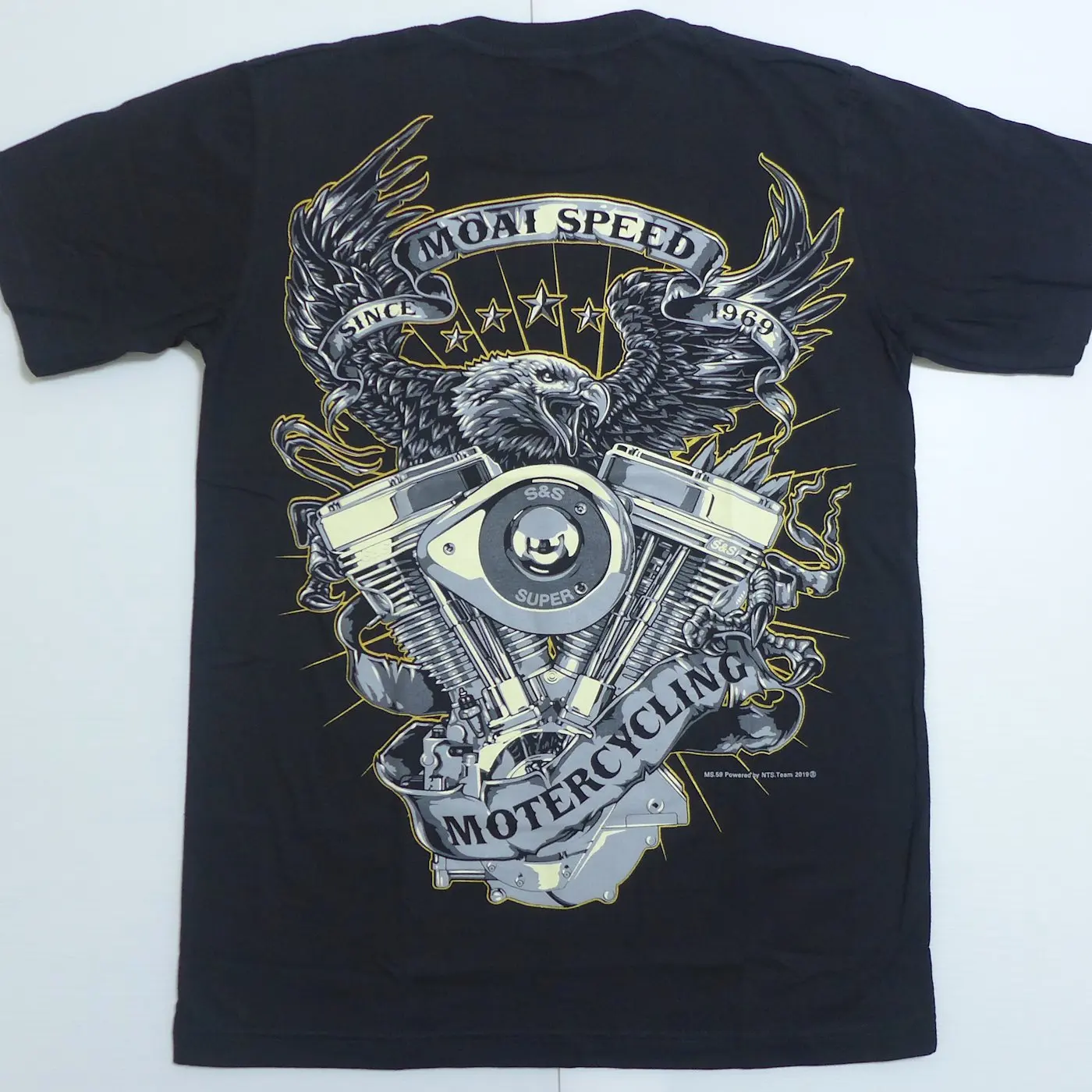 

Motorcycle Summer Motorcycle Peripheral Pattern Printed T-shirt Pattern Short Sleeve Racing T-shirt Men's and Women's Cotton