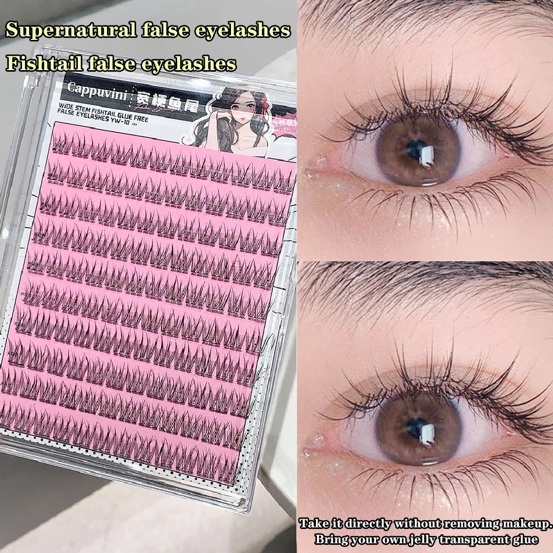 

Cappuvini false eyelashes, a domestic brand, natural and daily, lazy, glue-free false eyelashes, a beauty tool for students, and
