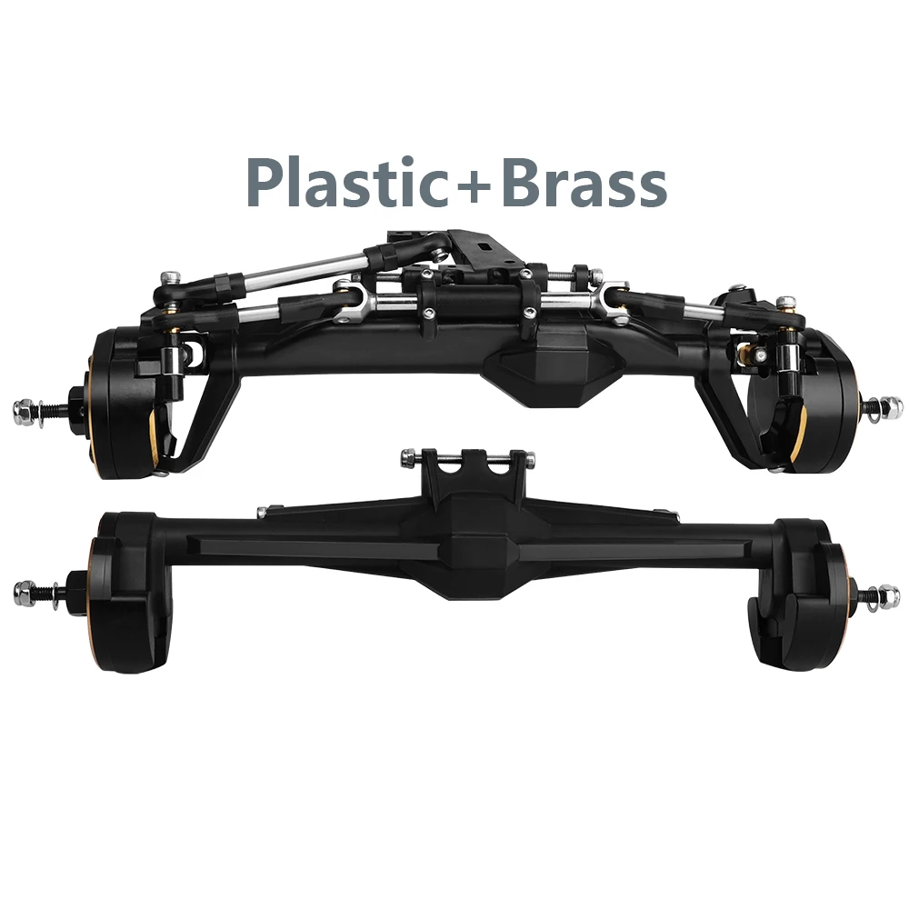 H10 Portal of Rechte As Kunststof + Messing of Aluminium Legering Voor- en Achteras Complete Assen voor Vanquish 1/10 RC Crawler Auto Upgrade
