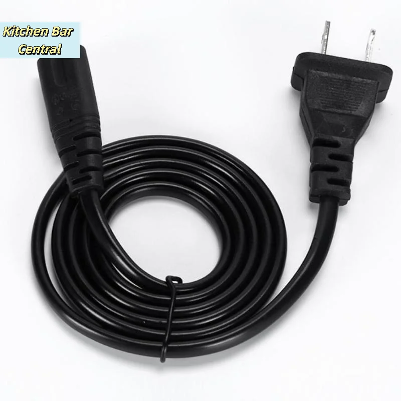 【US Plug 2-Pin Power Cable 2-Prong Electrical Cord For Figure 8 Compatible Devices Laptop Charger TV Radio Speaker】