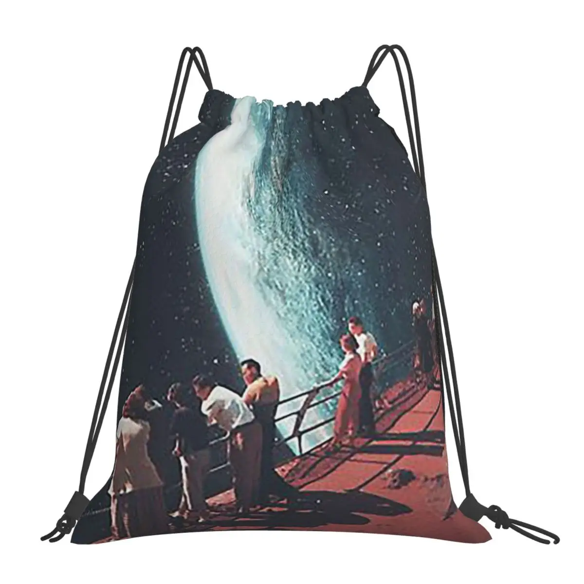 Missing The Ones We Left Behind Backpacks Multi-function Drawstring Bundle Pocket Sundries Bag Book Bags For Man Woman School