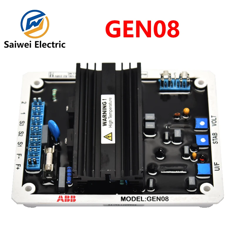 GEN06 GEN08 AVR Regulador de potencia Regulador de voltaje automático Placa de voltaje de control Piezas del generador diésel