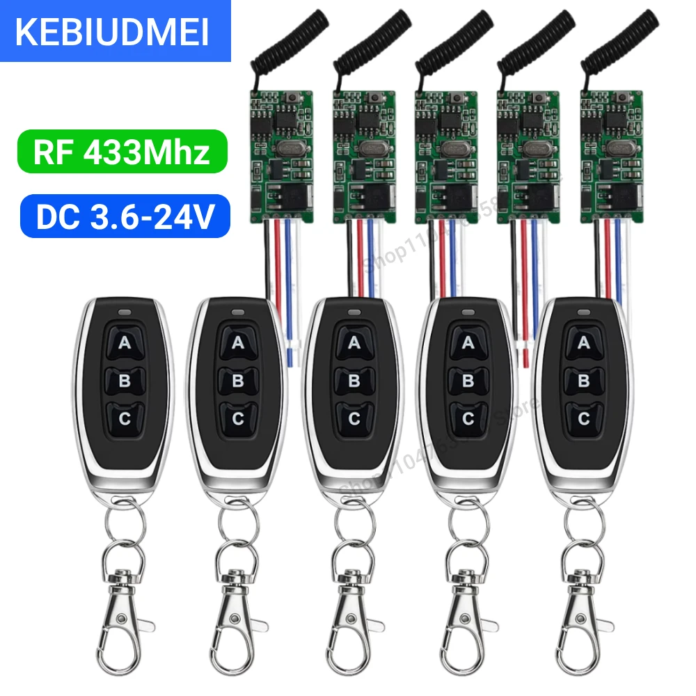 DC12V Motor Drive Forwards and Reverse Controller Module Switch 433Mhz RF Wireles Remote Control Electric Push Rod Motor DIY