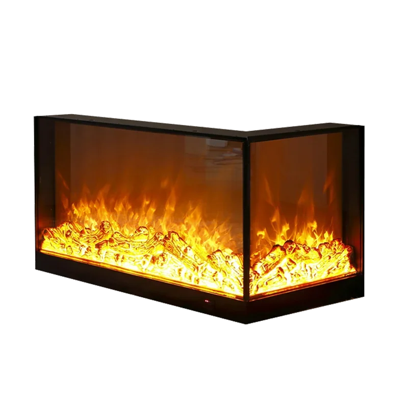 2D electronic fireplace core LED simulation fake flame decoration home villa living room homestay electric heating fake fire fir