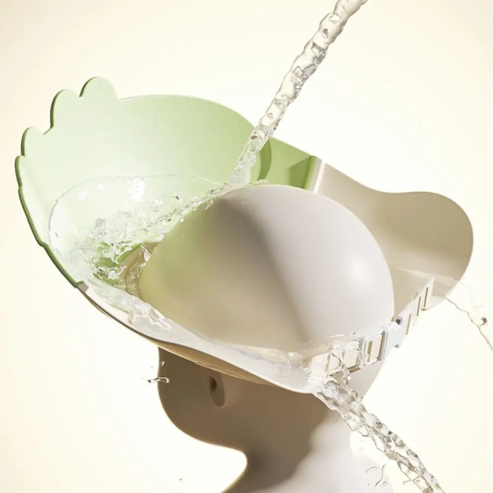 Gorro de ducha para bebé con forma de Animal, gorro de champú suave ajustable para bebé, protección impermeable para los oídos, gorro de baño para niños