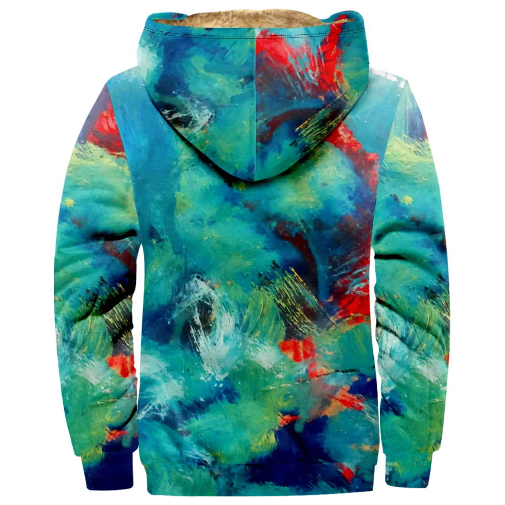 Chaquetas de invierno para hombre, abrigos, moda Vintage Tie Dye patrón ropa de algodón abrigo cálido HIP HOP diario