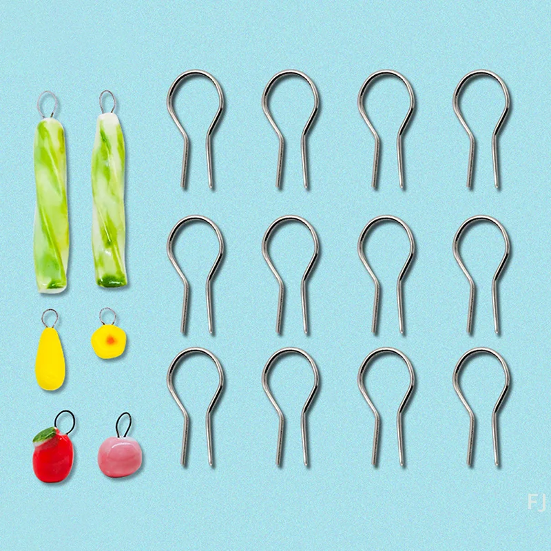 Anneau d'aiguille de combustion suspendu pour poterie, matériau résistant aux hautes températures, bijoux en céramique, anneau suspendu, outils de poterie, 50/100 pièces