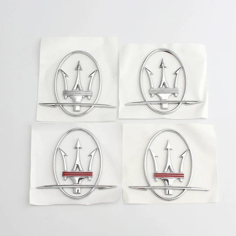 ملصق سيارة التصميم الشارات درابزين الجانب الخلفي نافذة شعار شارة لمازيراتي ليفانتي كواتروبورتي جيبلي جران توريزمو Q4 GC GT #5